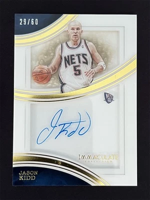 2015-16 Panini Immaculate Collection Jason Kidd #SS-JKD Signatures Auto /60 - Image 1 of 2