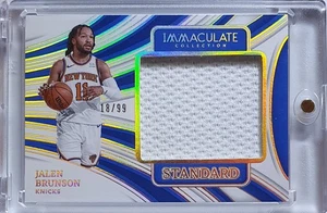 2023 Panini Immaculate Jalen Brunson #PATCH /99 Game Worn Jumbo Jersey - Rare - Picture 1 of 4