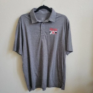 University of Utah Utes neu mit Etikett Ausrüstung für Sport Polo Golf SS grau Shirt Herren Large - Bild 1 von 7