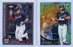 2025 Topps Chrome Dylan Crews RC 2 Card Lot - Picture 1 of 2