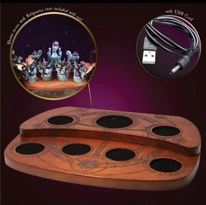 Dwarven Forge Seven-Slot Solid Mahogany Display (Summoning Circle Edition) New - Picture 1 of 4
