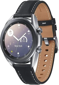 Samsung Galaxy Watch 3 GPS 41mm SM-R850 Silber getestet M/L Silikonarmband Grade B - Bild 1 von 8