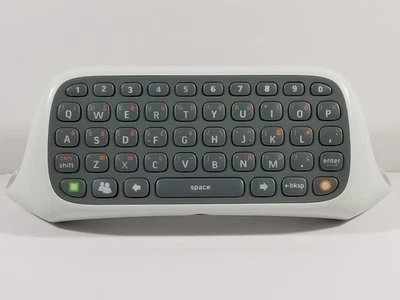 ¤ Teclado Controlador Pad Chat Blanco Oficial con Cable Microsoft Xbox 360 OEM Funciona Foto 1 de 4