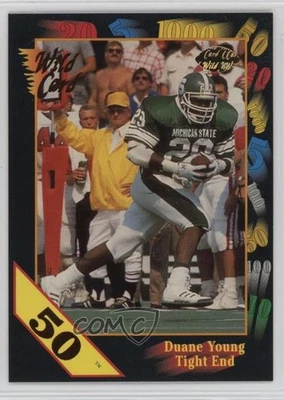 1991 Wild Card Draft 50 Stripe Duane Young #125 - Image 1 of 2