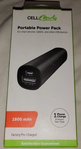 Banco de alimentación portátil CELL Candy Black 1800 mAh precargado de fábrica  - Imagen 1 de 6