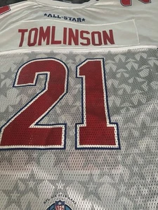 Maglia Ladinian Tomlinson uomo bianca 2007 Rebook #21 Hawaii Pro Bowl taglia XL nuova senza etichette - Foto 1 di 8