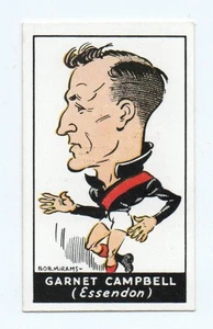 1933 Bob Mirams Caricatures Carreras (41) Garnet CAMPBELL Essendon - Picture 1 of 2