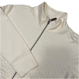 L.L. Bean Quilted Full Zip Damen XL Ivory mit Taschen - Bild 1 von 11