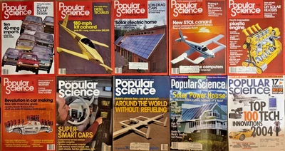 POPULAR SCIENCE - MAGAZINE LOT OF 10 - (1981 - 2004) ***FREE SHIPPING*** - Image 1 of 4