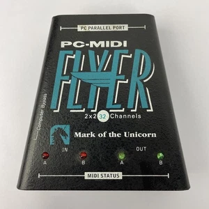 Mark of the Unicorn MOTU PC-MIDI Flyer Parallel PC to MIDI Adaptor 2 x 2 Channel - Picture 1 of 4