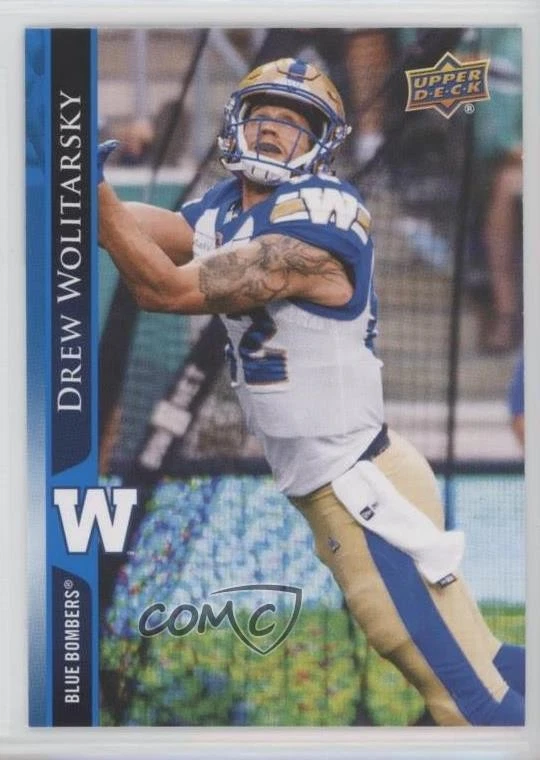 2021 Upper Deck CFL Blue Drew Wolitarsky #44 - Image 1 of 2
