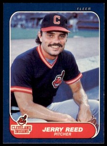 1986 Fleer Jerry Reed Rookie Cleveland Indians #592