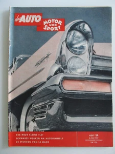 Das Auto Motor und Sport Heft Nr. 14 Juli 1957 Vorstellung Fiat neuer 500 - Picture 1 of 6