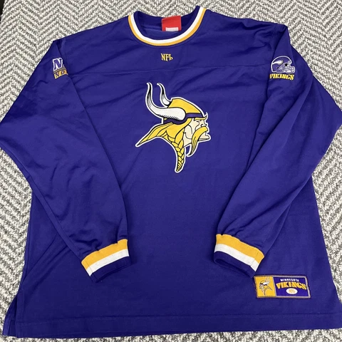 Minnesota Vikings Adult Men's Large Purple Crewneck Sweatshirt NFL Cover