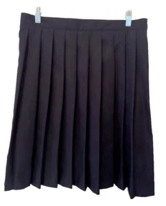 French Toast Skirt Girls 16 Navy Pleated Adjustable Waist School Uniform Preppy - Picture 1 of 5