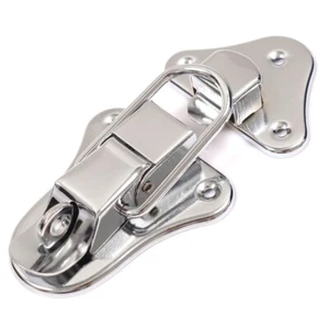 CHROME TOGGLE CATCH 95mm Case Toy Tool Box Lid Storage Metal Clasp Clip Quality - Picture 1 of 3