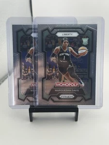 (2) Lot Marquesha Davis 2024 Panini Prizm WNBA Monopoly #42 RC New York Liberty - Picture 1 of 1