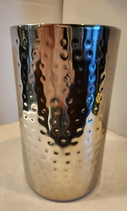 Double Wall Stainless Steel Wine/Champagne Bottle Chiller/Cooler ~Hammered ~ - Picture 1 of 5