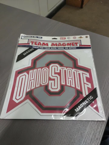 Officially Licensed Ohio State Buckeyes Large 13.5" Team Logo Car MAGNET Cover