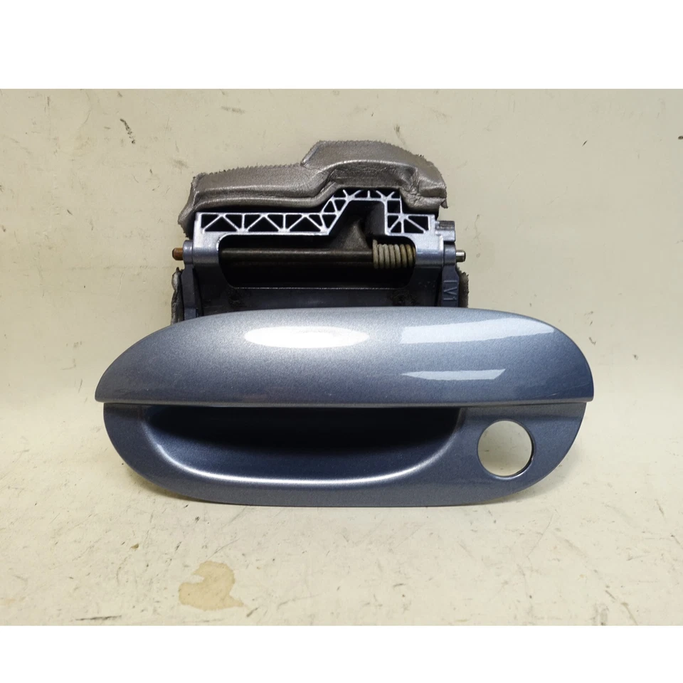 1997-2003 BMW E39 5-Series Plastic Left Front Ext Door Handle Steel Blue OEM - Image 1 of 4