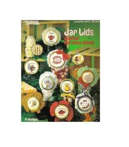 JAR LIDS - cross stitch leaflet- FREE SHIPPING - Picture 1 of 1