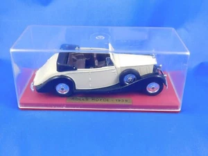 Vintage Solido 1939 Rolls Royce Phantom III Toy Car 1/43 No. 46 Gray Convertible - Picture 1 of 9