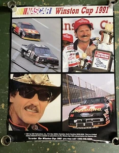 1991 NASCAR Winston Cup Limited Edition Poster - Earnhardt, Petty, Allison - NOS - Bild 1 von 1