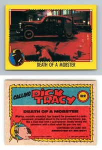 Death Of A Mobster #82 Dick Tracy Movie 1990 Topps Trading Card