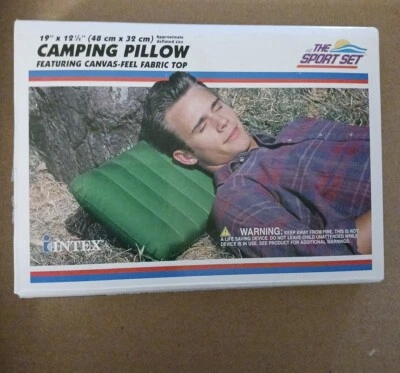 Vintage Intex Camping Pillow The Sport Set  NEW. The Sport Set. Bx75 - Image 1 of 3