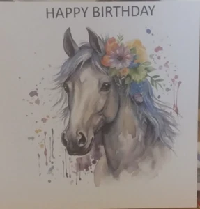 handmade horse birthday card - Picture 1 of 2