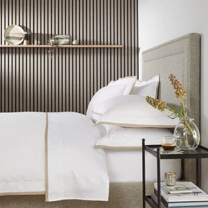 Sábana plana The White Company Somerton 400 TC 100 % algodón precio de venta sugerido por el fabricante 92 GBP NUEVA CON ETIQUETAS - Imagen 1 de 3