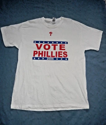 Camiseta Jerzees MLB Philadelphia Phillies 2009 "VOTE PHILLIES" Juego de Estrellas XL Foto 1 de 4