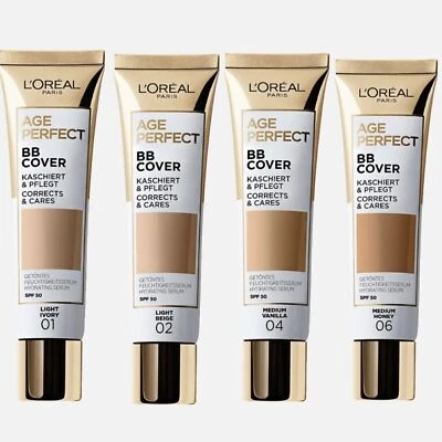 L'Oreal Age Perfect BB Cover Hydrating Serum 30ml - Select Your Shade - New