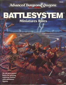 BATTLESYSTEM MINIATURE REGOLE con CARTOLINA OTTIME CONDIZIONI! AD&D D&D TSR Dungeons Dragons Mini - Foto 1 di 3
