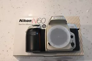 Nikon N60 Camera Body 35mm Film AF "NO LENS" w/ Box Manual Tested - for Parts - Picture 1 of 7