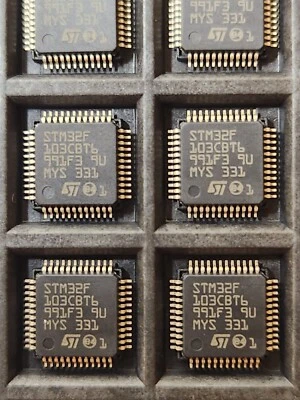 Lot 10pcs STM32F103CBT6 IC MCU 32BIT 128KB FLASH 48LQFP - Image 1 of 4