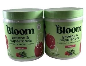 Bloom Nutrition Greens & Superfoods Powder, Berry (48 Servings, 9.2 OZ) 2 pk - Picture 1 of 7