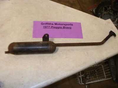 1977 Piaggio Bravo scooter ciclomotor Vespa Ciao? silenciador de exaustão original do fabricante  - Imagem 1 de 4