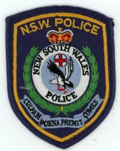 AUSTRALIA NEW SOUTH WALES NSW POLICE NICE SHOULDER PATCH SHERIFF - Picture 1 of 1