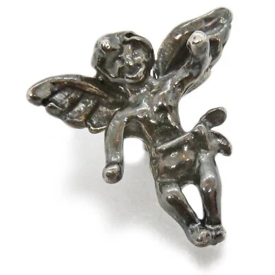 Dark Gray/Black Cherub Tie Tack/Lapel Pin - Image 1 of 4