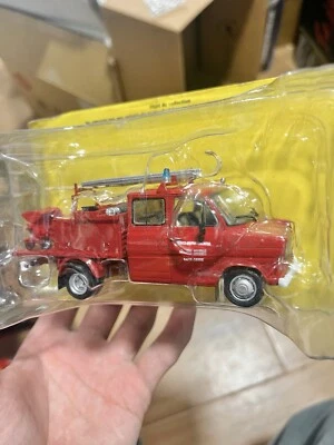 1:43 Scale Ford Transit Fire Truck Diecast Model Car - Image 1 of 4