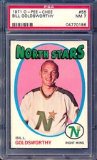 1971-72 O-Pee-Chee OPC Hockey 55 Bill Goldsworthy psa 7 NM Minnesota North Stars