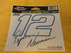RYAN NEWMAN #12 WINDOW CLING STICKER NEW NASCAR RACING - Picture 1 of 1