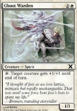GHOST WARDEN X4 4 4X 10th Edition MTG Magic the Gathering Cards DJMagic