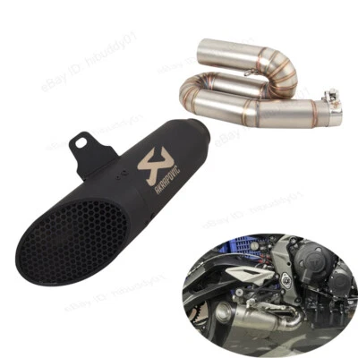 Puntas de escape negras silenciador escape para Triumph Street Triple 765 R/RS/S 2017-2023 Foto 1 de 4