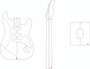 +30 models PACK Guitar templates vector DXF CDR PDF pattern CNC laser router - Picture 1 of 1