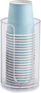 Bathroom Cup Dispenser, 3Oz-5Oz Small Disposable Paper Cups Holder for Bathroom - Picture 1 of 6