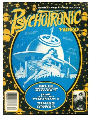 Psychotronic Video #20 June Wilkinson - Bruce Glover - William Lustig   BW - Image 1 of 2