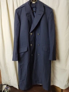 USMI Wool OverCoat Mens 39R Vintage 100% Serge Trench Military USAF - Picture 1 of 21