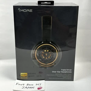 1MORE H1707 Triple Driver Over Ear Headphones Gold Hi-Res New - Picture 1 of 11